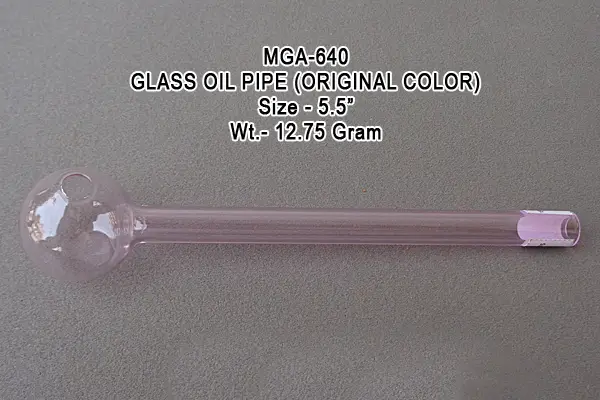 GLASS OIL PIPE ORIGINAL COLOR